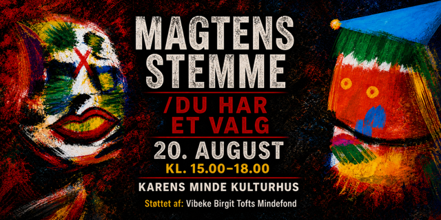 Magtens Stemme / Du har et valg — kunstinstallation af Niels Bang Andersen